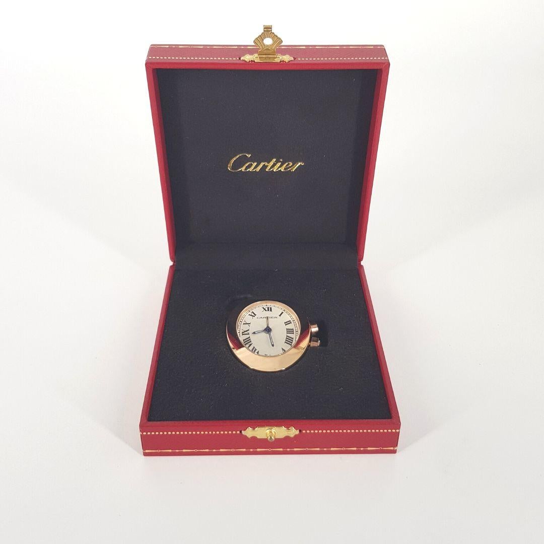 Cartier Rose Gold Plated Alarm Clock 2