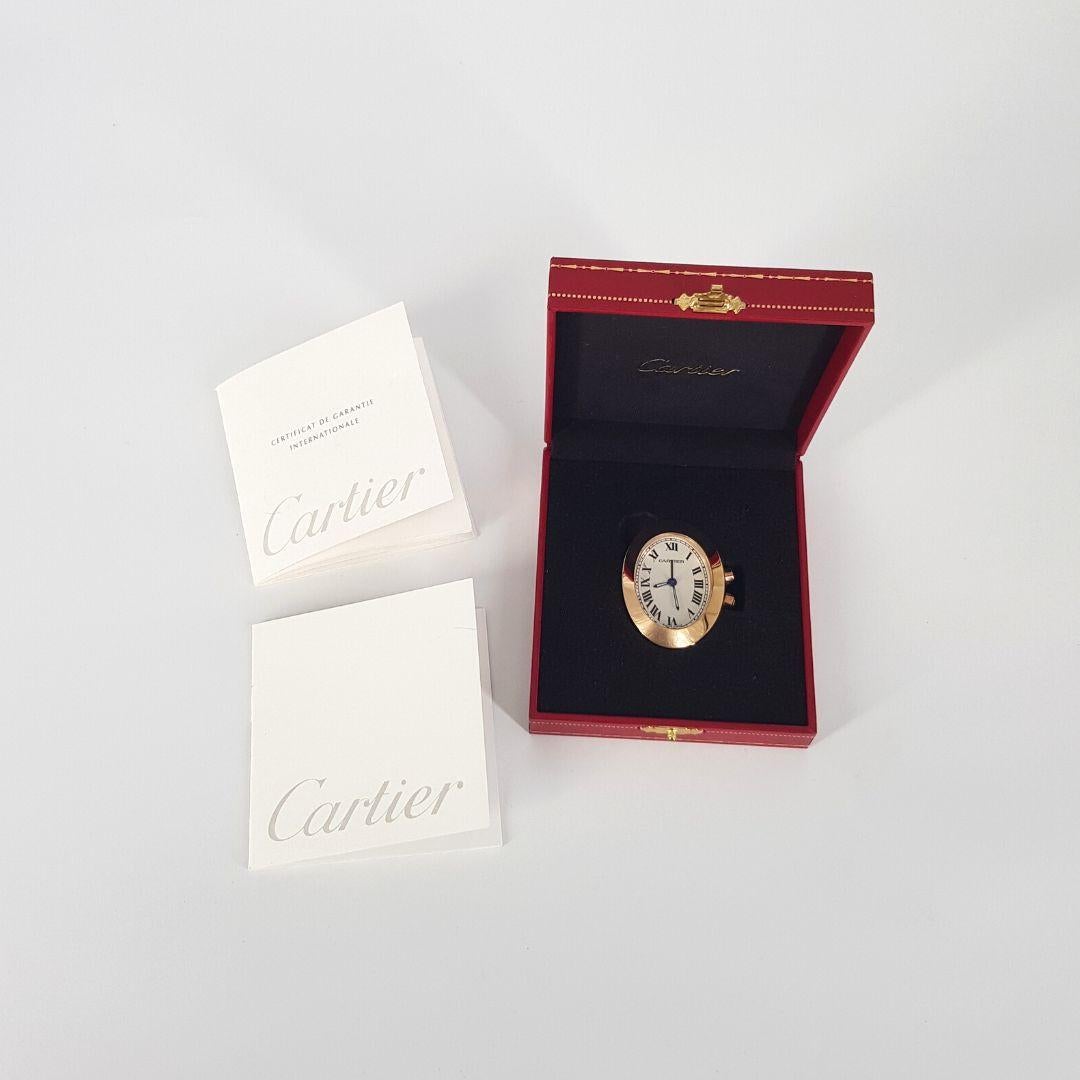 Cartier Rose Gold Plated Alarm Clock 3
