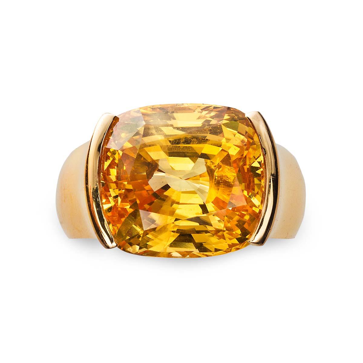 Contemporary Cartier Rose Gold Sapphire Diamond Ring
