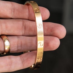 Cartier Rose Gold Size 19 Love Bangle Bracelet