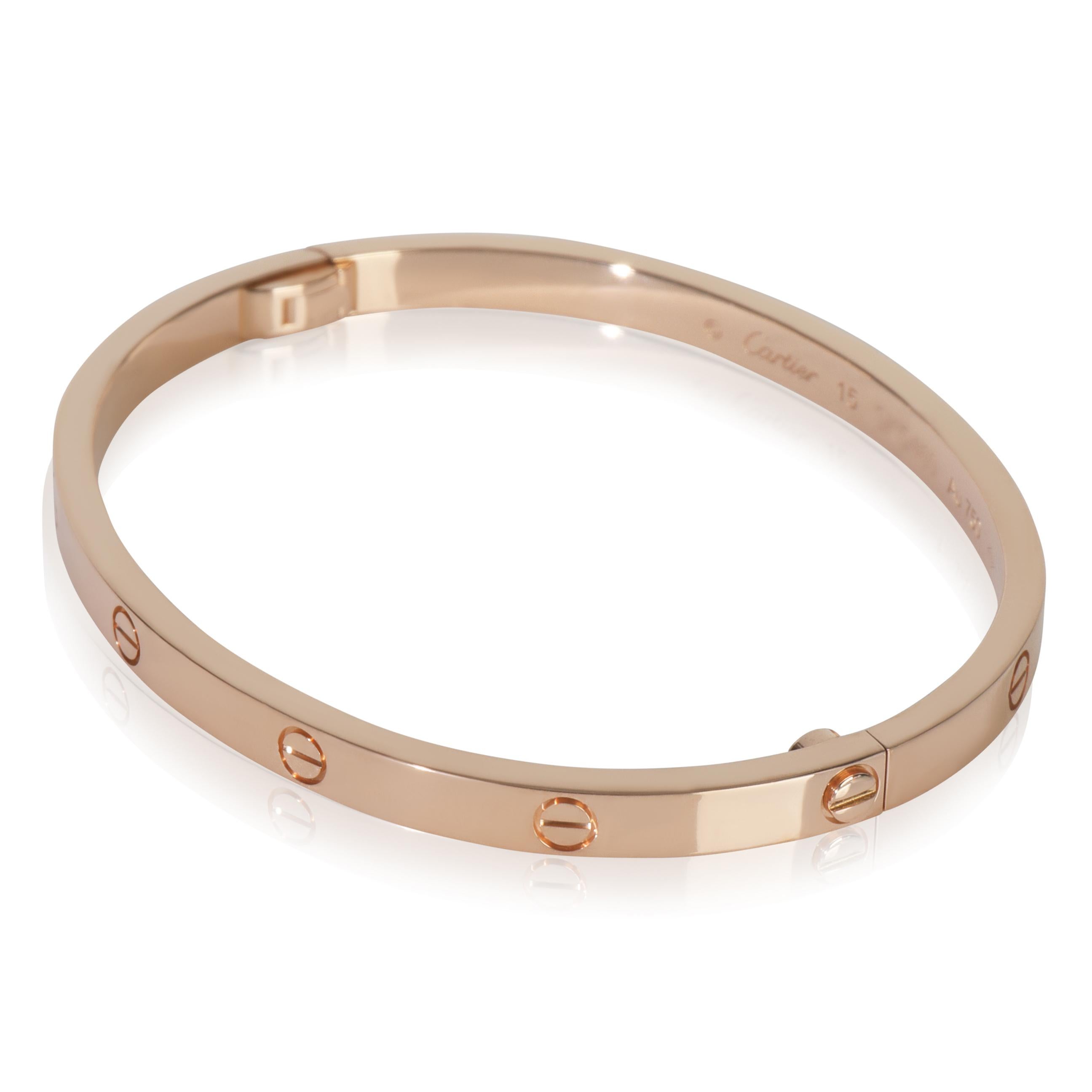 Cartier or rose  Bracelet d'amour petit modèle Pour femmes en vente