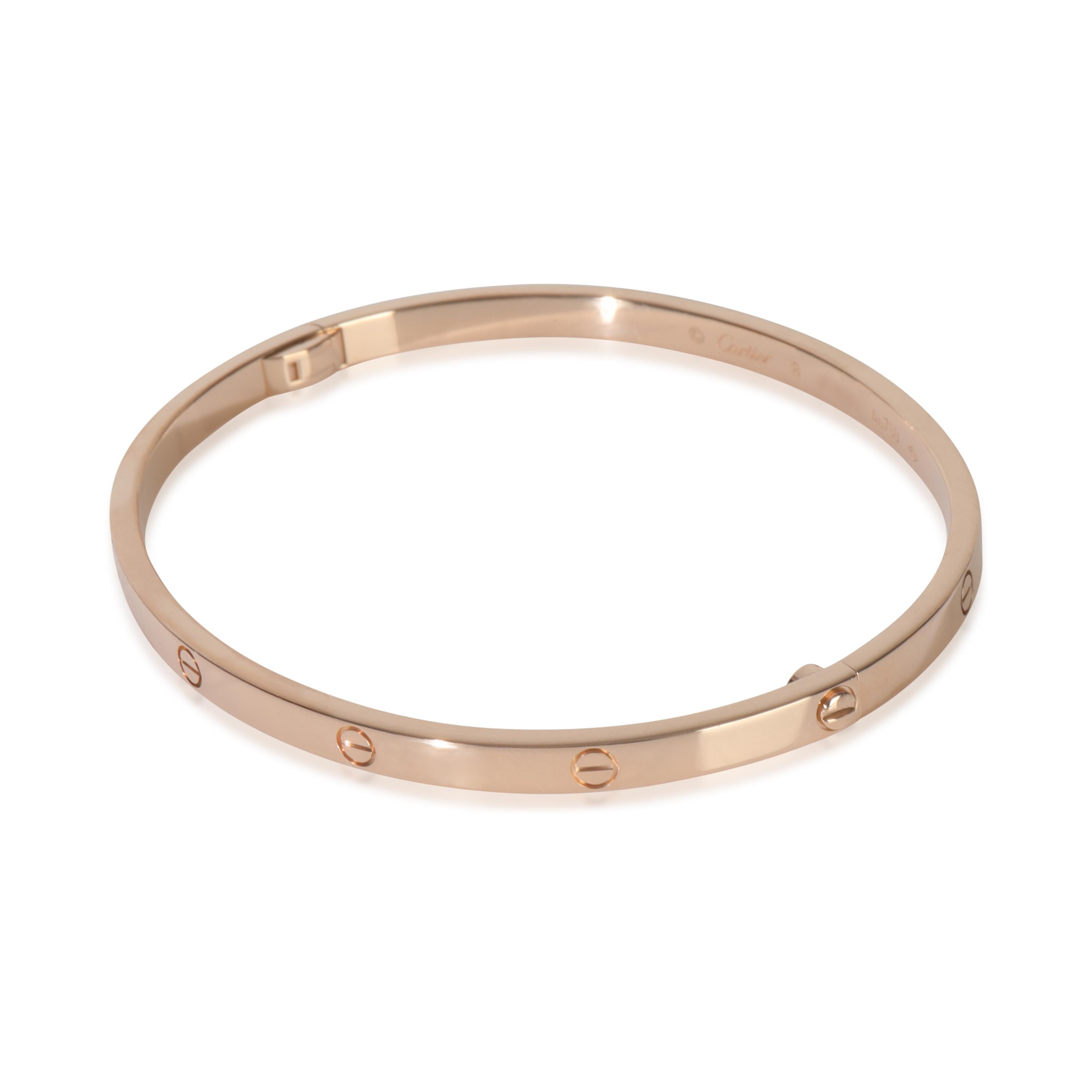 Donna Cartier Rose Gold  Small Model Love Bracelet in vendita