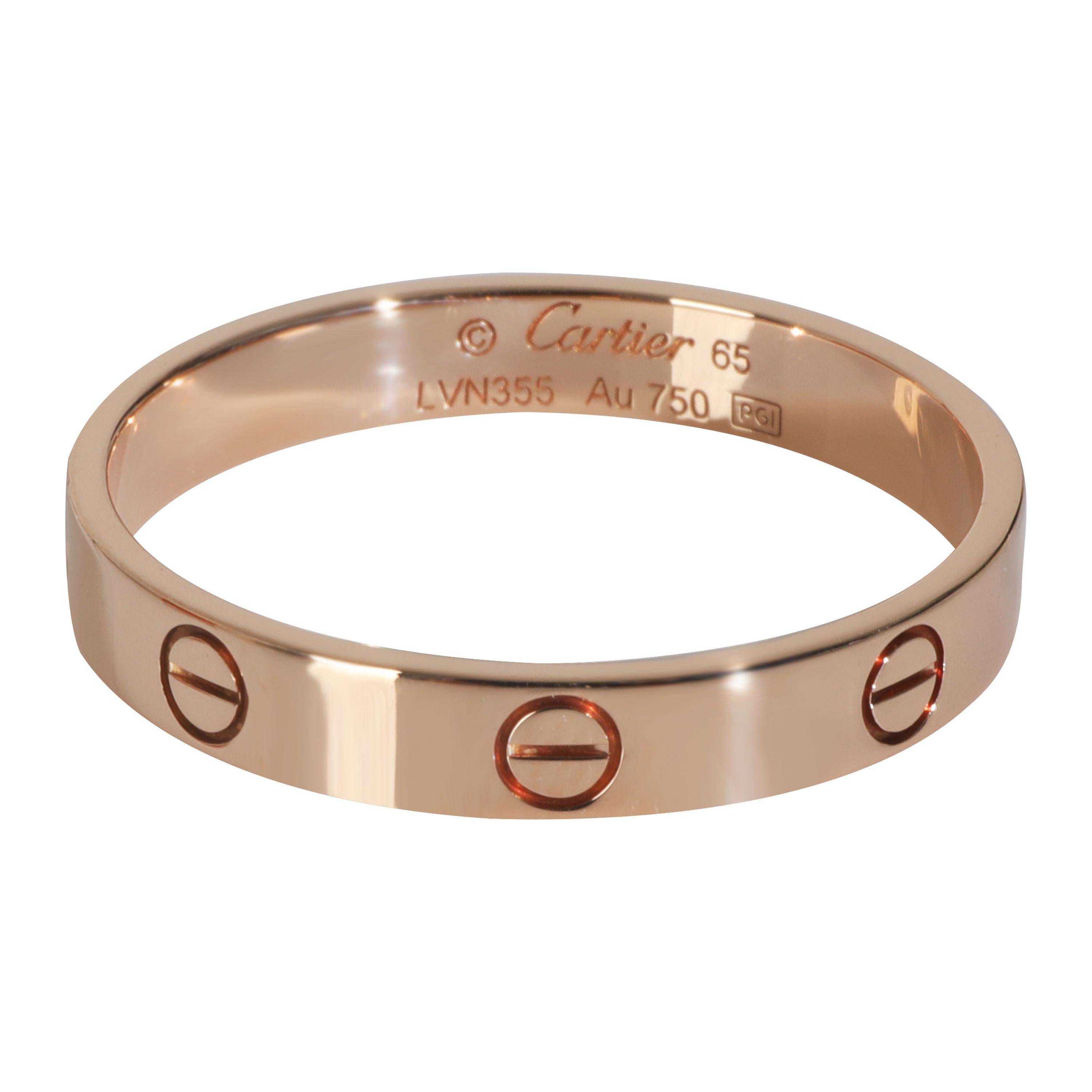 Anillo Cartier Oro Rosa Pequeño Modelo Amor en venta 2