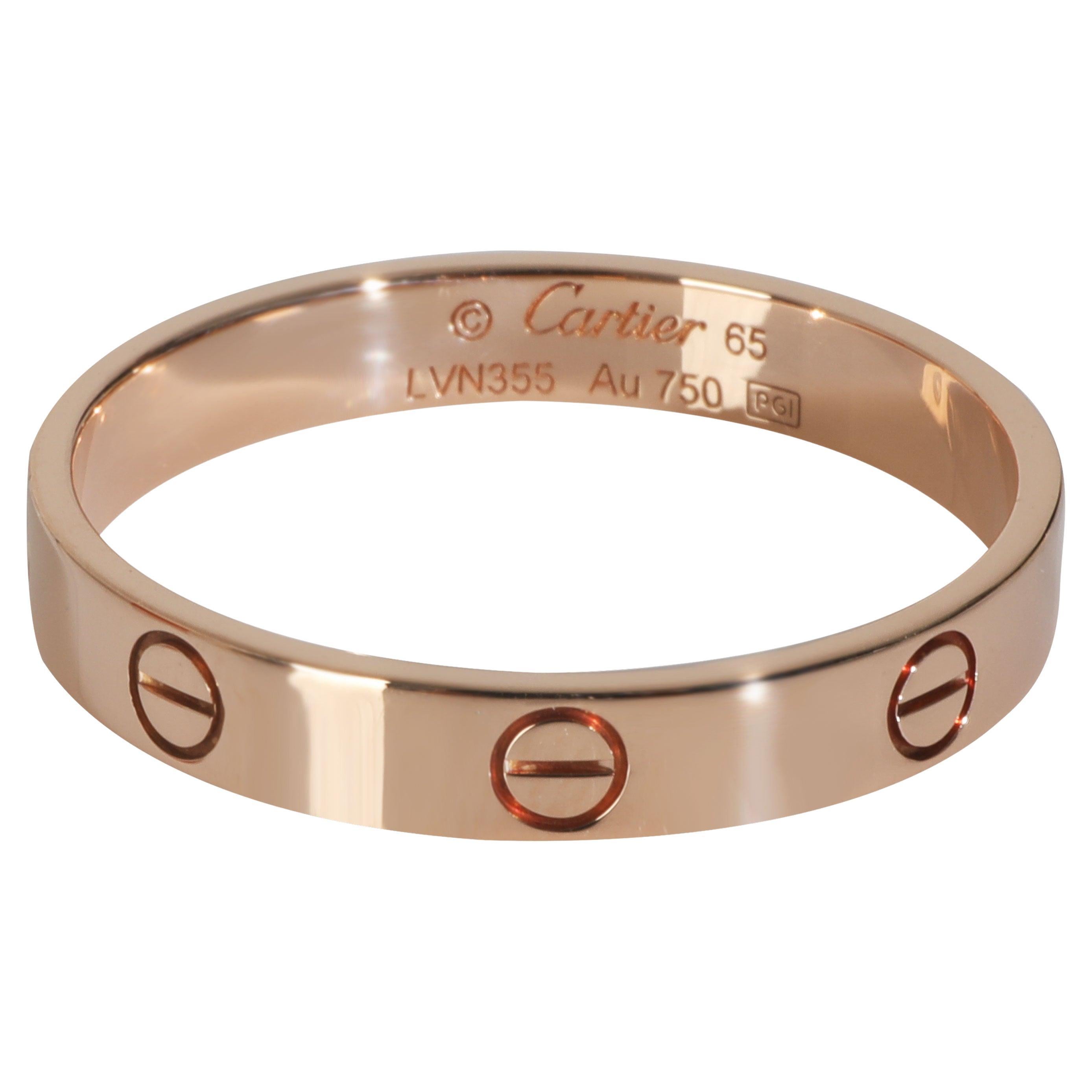 Cartier Rose Gold Small Model Love Ring