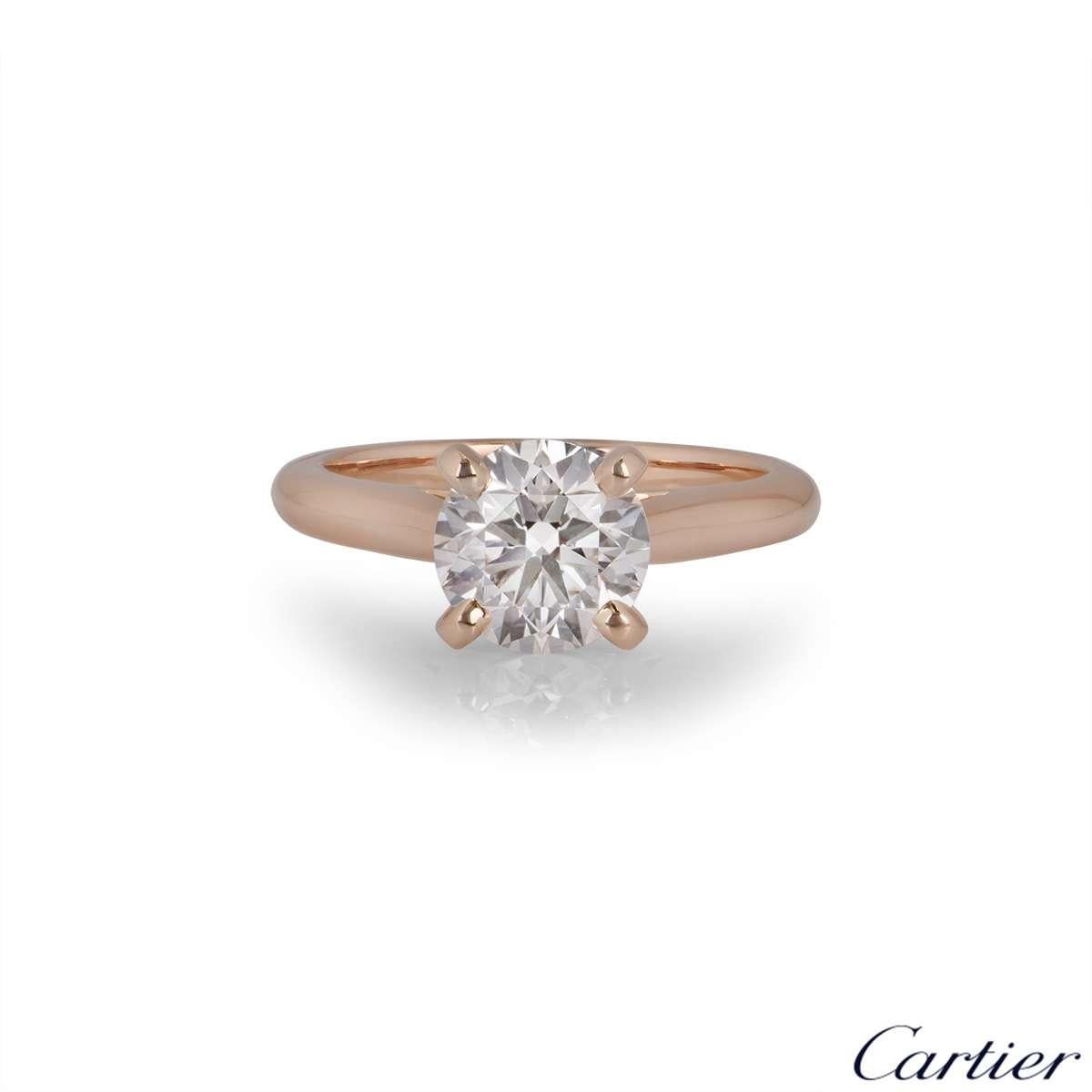Cartier solitaire online 1895 rose gold