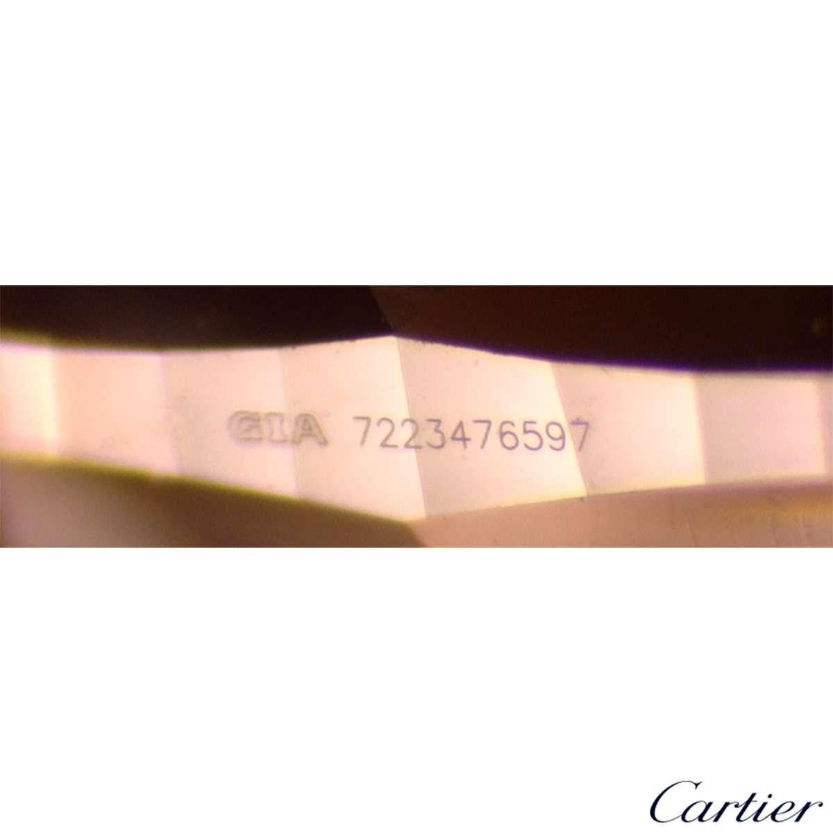 Women's Cartier Rose Gold Solitaire 1895 Diamond Ring 1.64 Carat GIA Certified