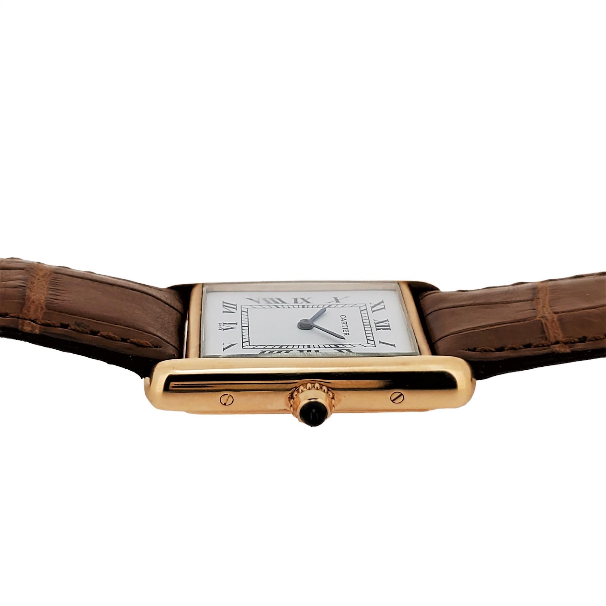 Montre Tank LC en or rose de Cartier, occasion, hommes ou unisexe, circa 2018-2023 en vente 2
