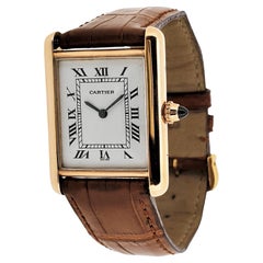 Antique Cartier Rose Gold Tank Lc Watch, Pre-Owned, Men's or Unisex, circa 2018-2023