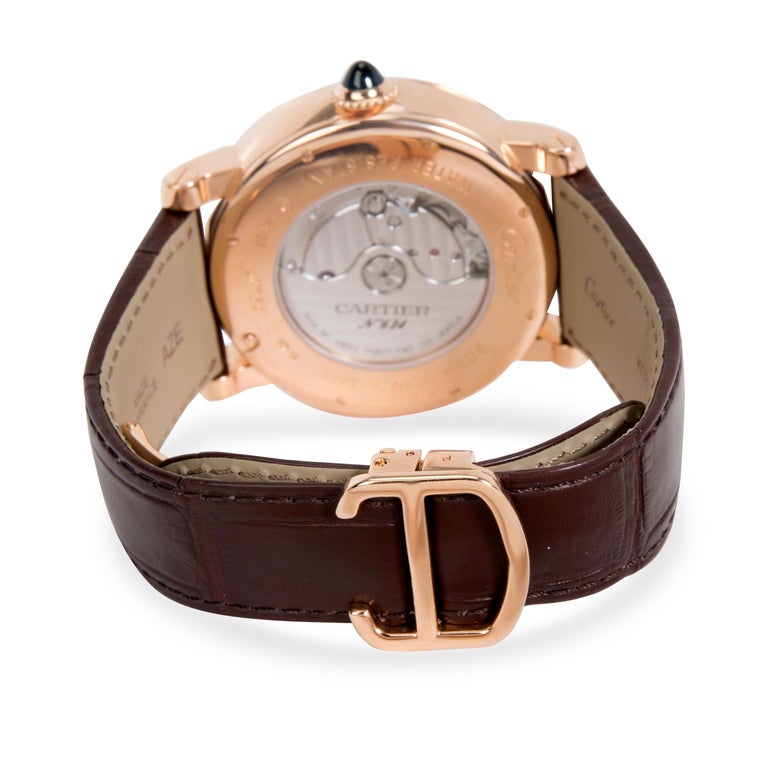 Cartier Rotonde Annual Calendar W1580001 Men's Watch in 18 karat Rose