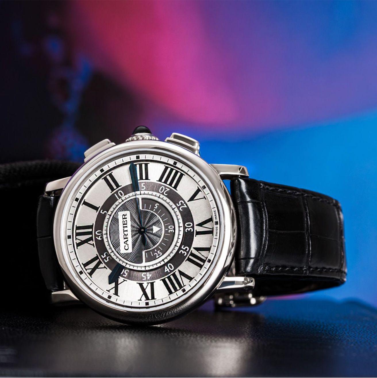 Men's Cartier Rotonde De Cartier Central Chronograph W1556051 For Sale