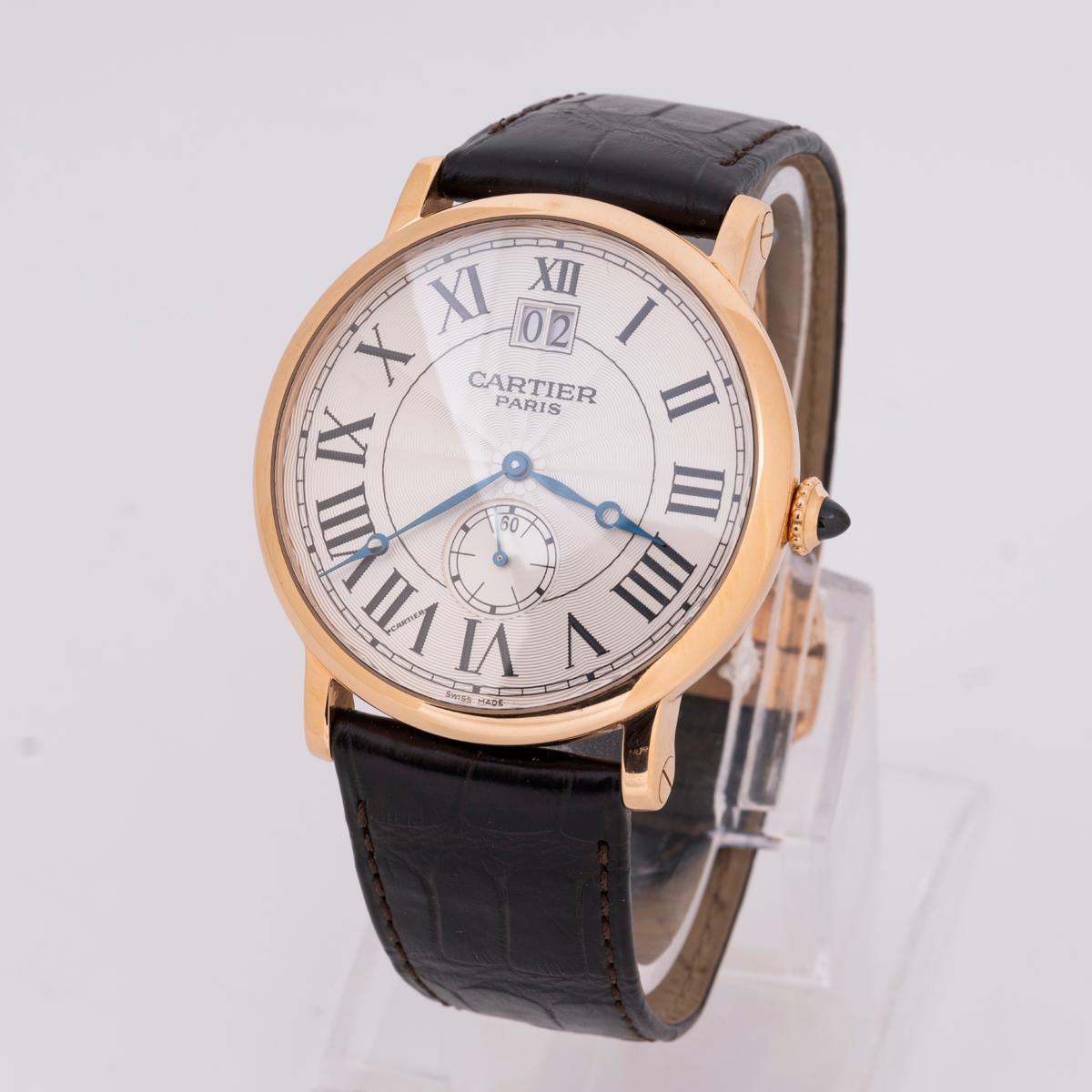 Cartier Rotonde De Cartier Roségold W1550251 im Zustand „Gut“ im Angebot in London, GB