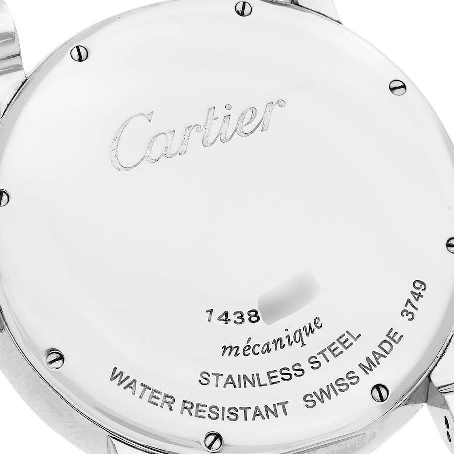 Men's Cartier Rotonde Power Reserve Stainless Steel Mens Watch W1556369 Box Papers For Sale