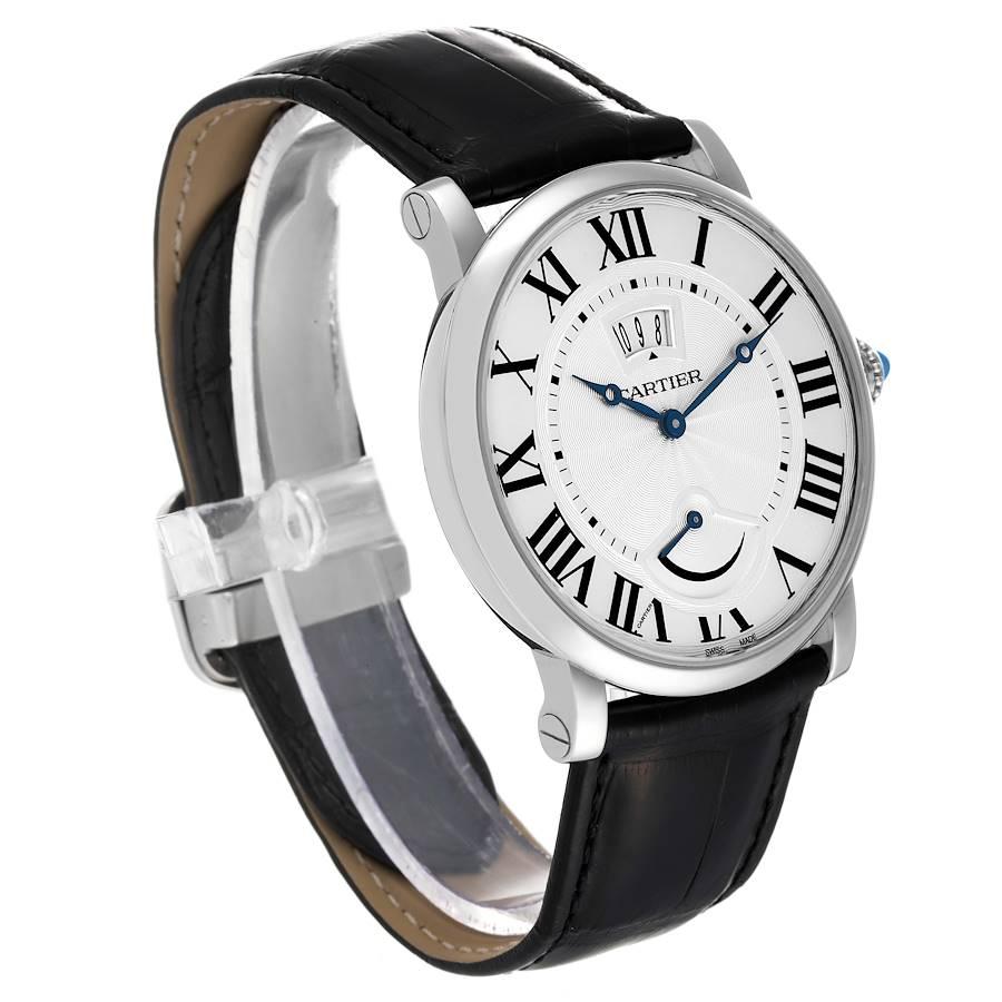 Cartier Montre Rotonde Power Reserve en acier inoxydable pour hommes W1556369 Excellent état à Atlanta, GA