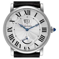 Cartier Rotonde Power Reserve Stainless Steel Mens Watch W1556369