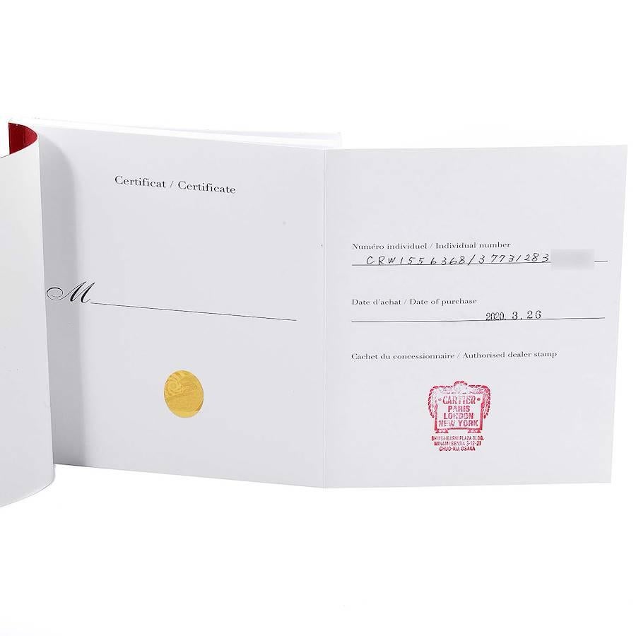 Cartier Rotonde Retrograde GMT Time Zone Steel Mens Watch W1556368 Box Papers 3
