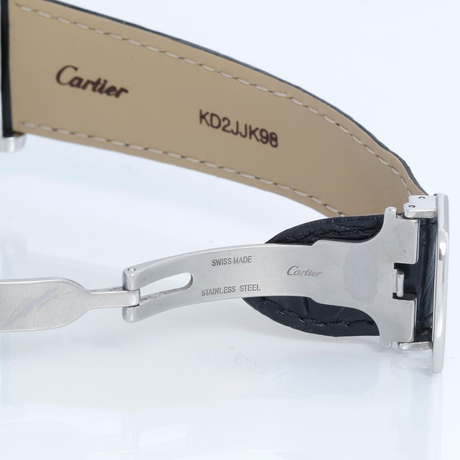 Cartier Rotonde Retrograde GMT Time Zone Watch W1556368 In Excellent Condition In Dallas, TX
