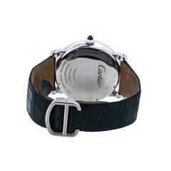 Cartier Rotonde W1556369 Manual Wind Stainless Leather Men's Watch