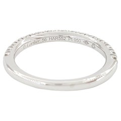 Cartier Anello in platino con fascia di diamanti taglio brillante rotondo