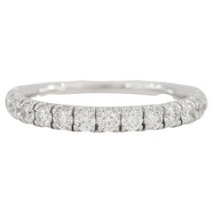 Cartier Round Brilliant Cut Diamond Band Platinum Ring