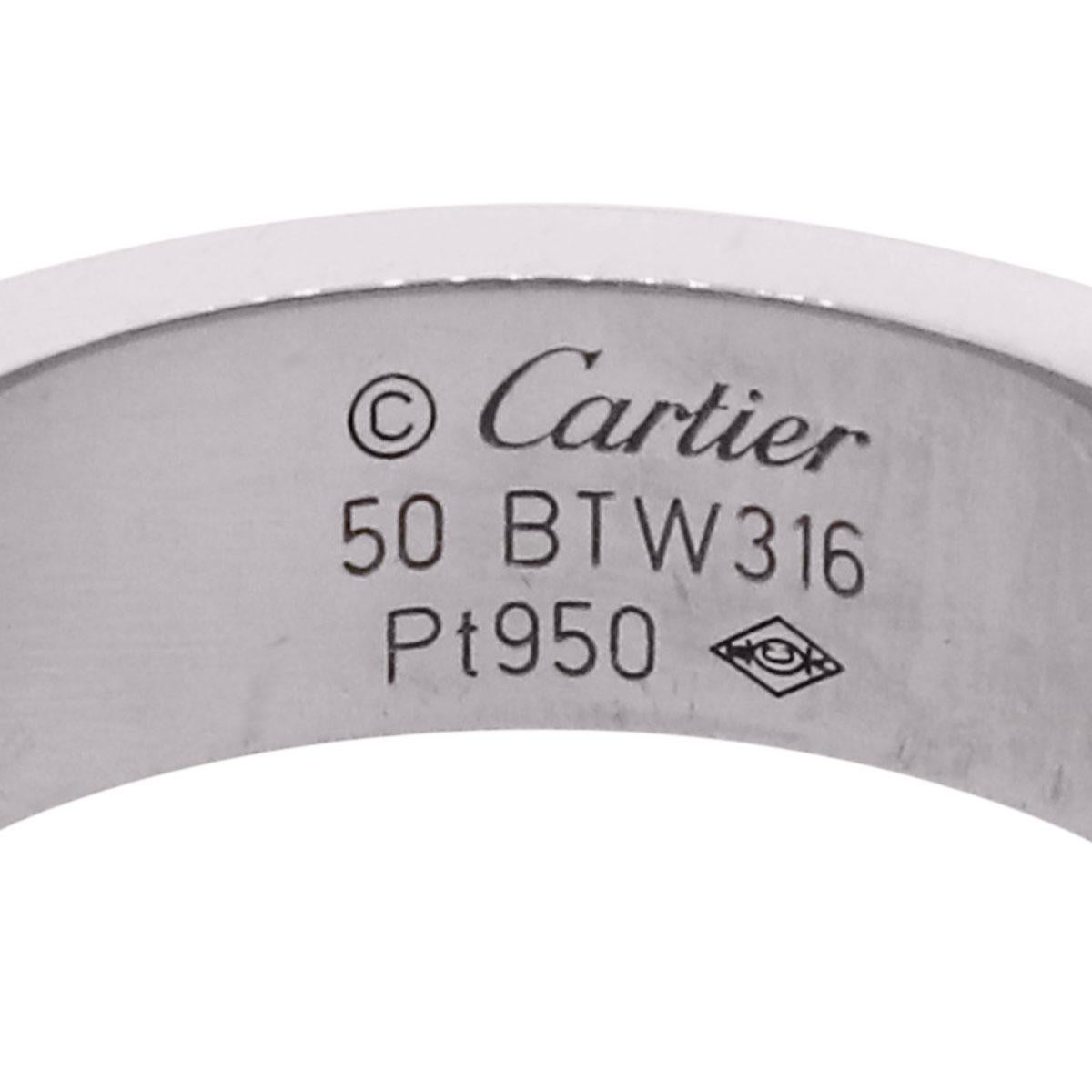Cartier Round Brilliant Diamond Love Ring In Excellent Condition In Boca Raton, FL
