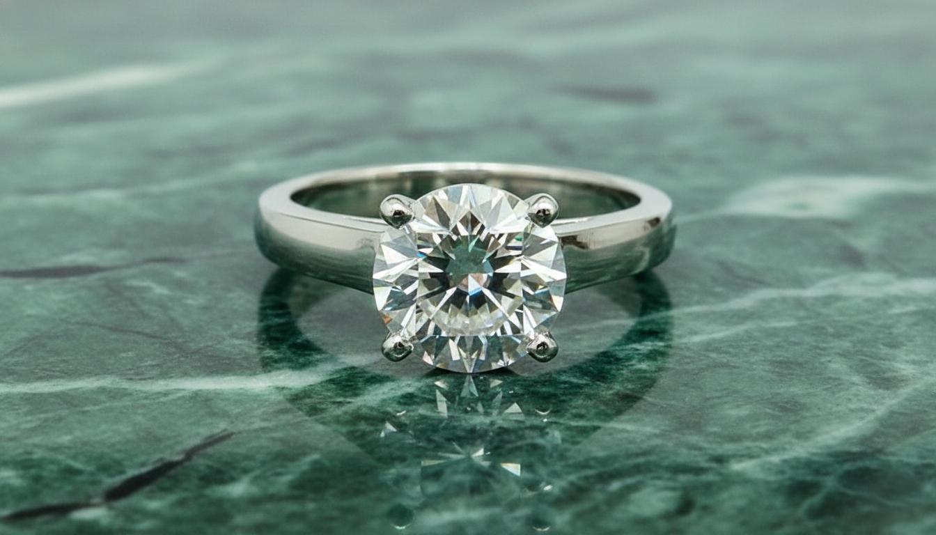 Bague de fiançailles en platine avec diamants ronds et brillants de Cartier Pour femmes en vente