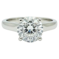 Cartier Runder Brillant Diamant Platin Verlobungsring