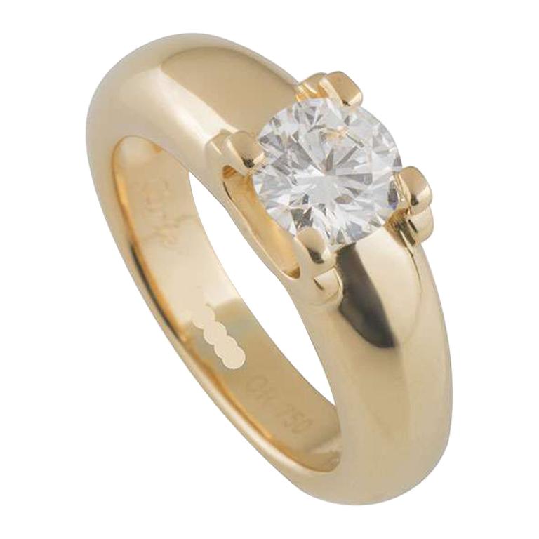 Cartier Round Diamond Solitaire Engagement Ring 1.01 Carat GIA Certified