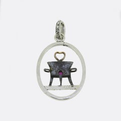 Pendentif Chaudron en rubis et diamants de Cartier