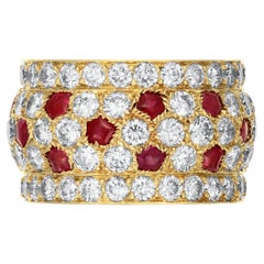 Cartier Ruby and Diamond 'Nigeria' Band Ring