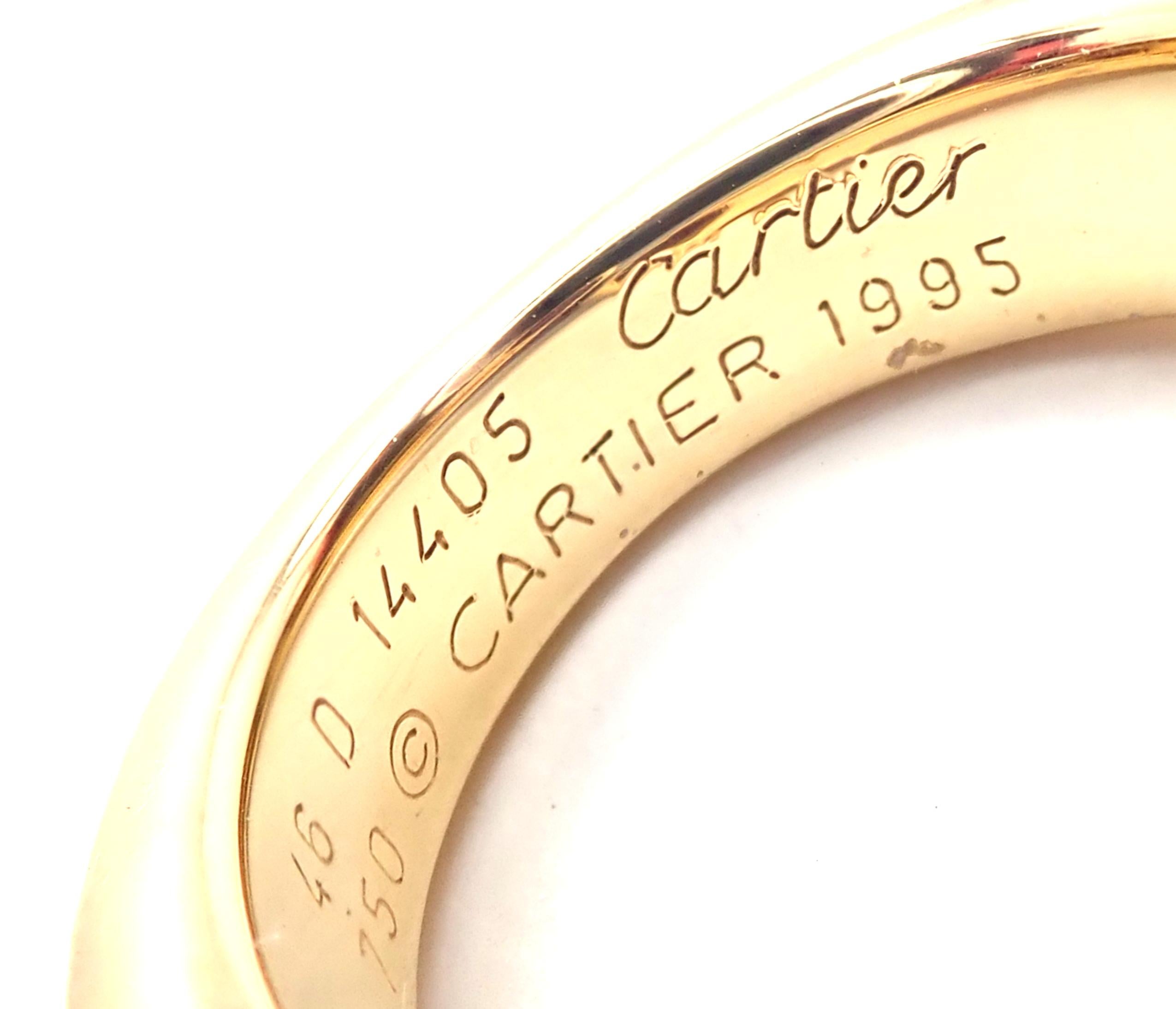 Cartier Ruby Ellipse Deux Tetes Croisees Bypass Yellow Gold Band Ring 2