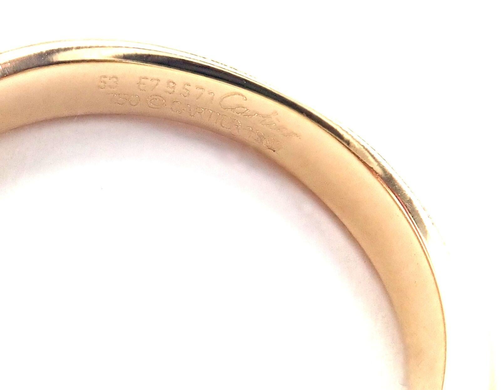 Cartier Ruby Ellipse Yellow Gold Band Ring In Excellent Condition In Holland, PA
