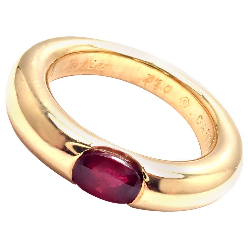 Cartier Ruby and Diamond Ring at 1stdibs