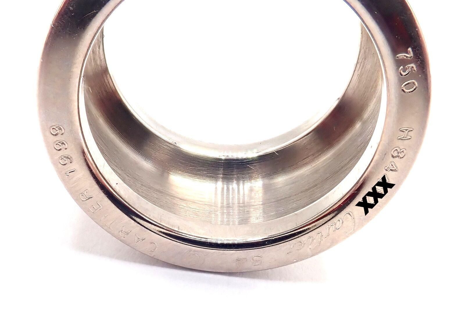 Cartier Rutilated Quartz Wide White Gold Band Ring For Sale 1
