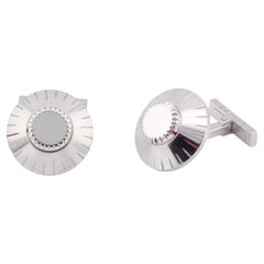 Cartier Safe Combination Lock 18k White Gold Cufflinks