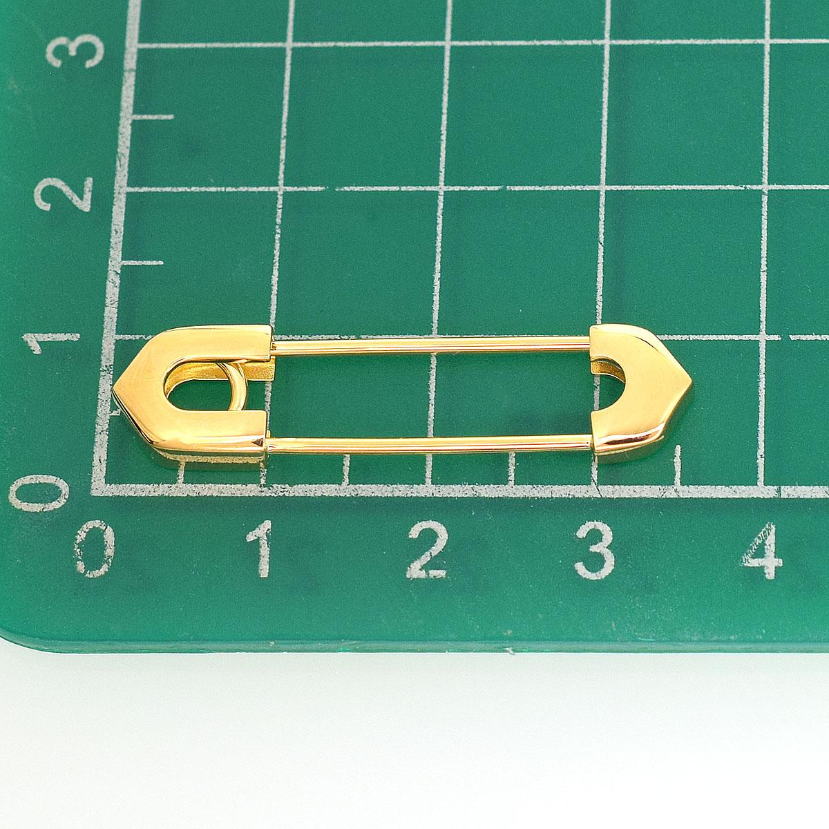 Cartier Safety Pin 18 Karat Yellow Gold Brooch 1