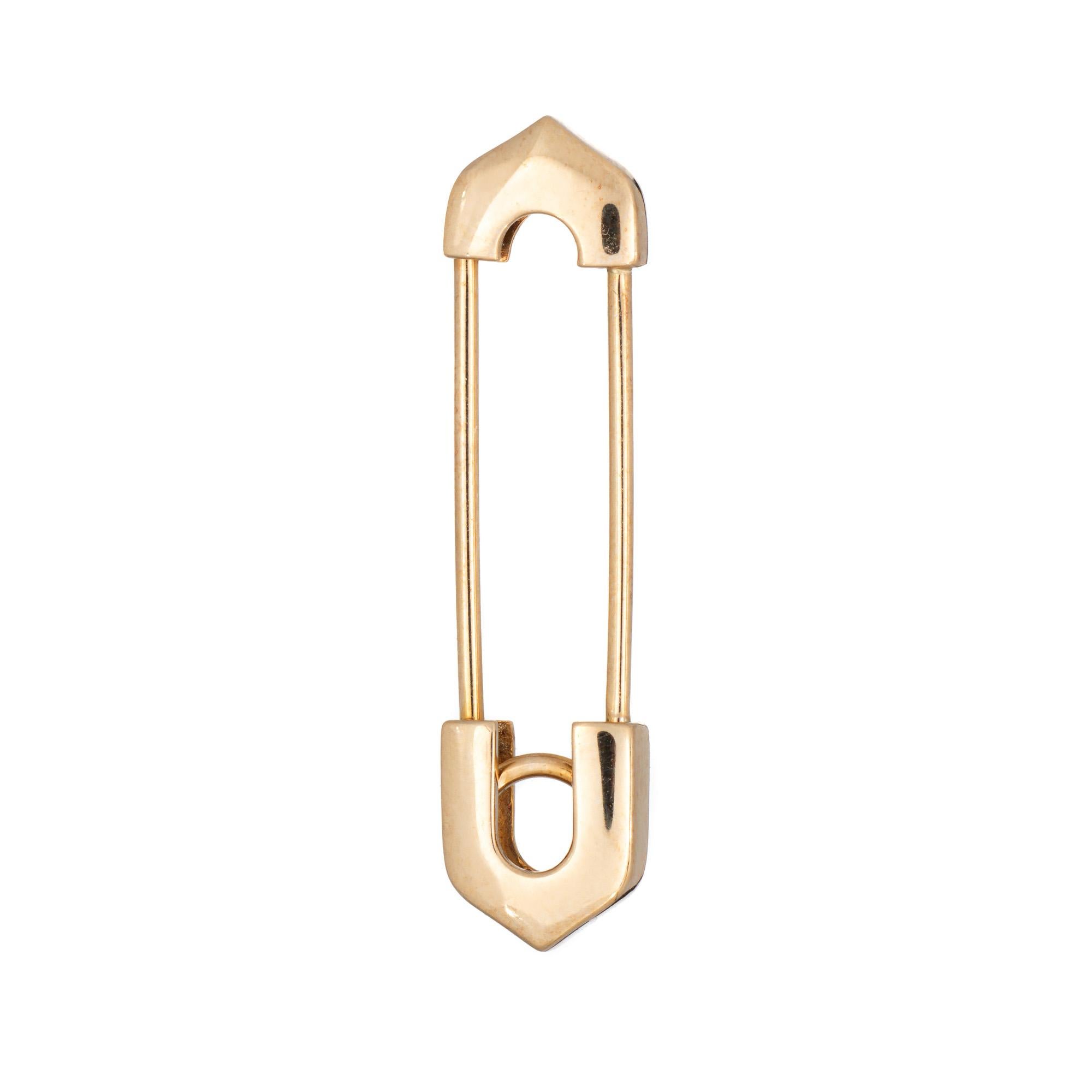 Cartier Sicherheitsnadel c2004 COA Vintage 18k Gelbgold Anhänger Brosche Signiert im Zustand „Gut“ im Angebot in Torrance, CA
