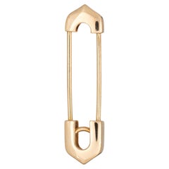 Cartier Safety Pin c2004 COA Spilla ciondolo d'epoca in oro giallo 18k firmata