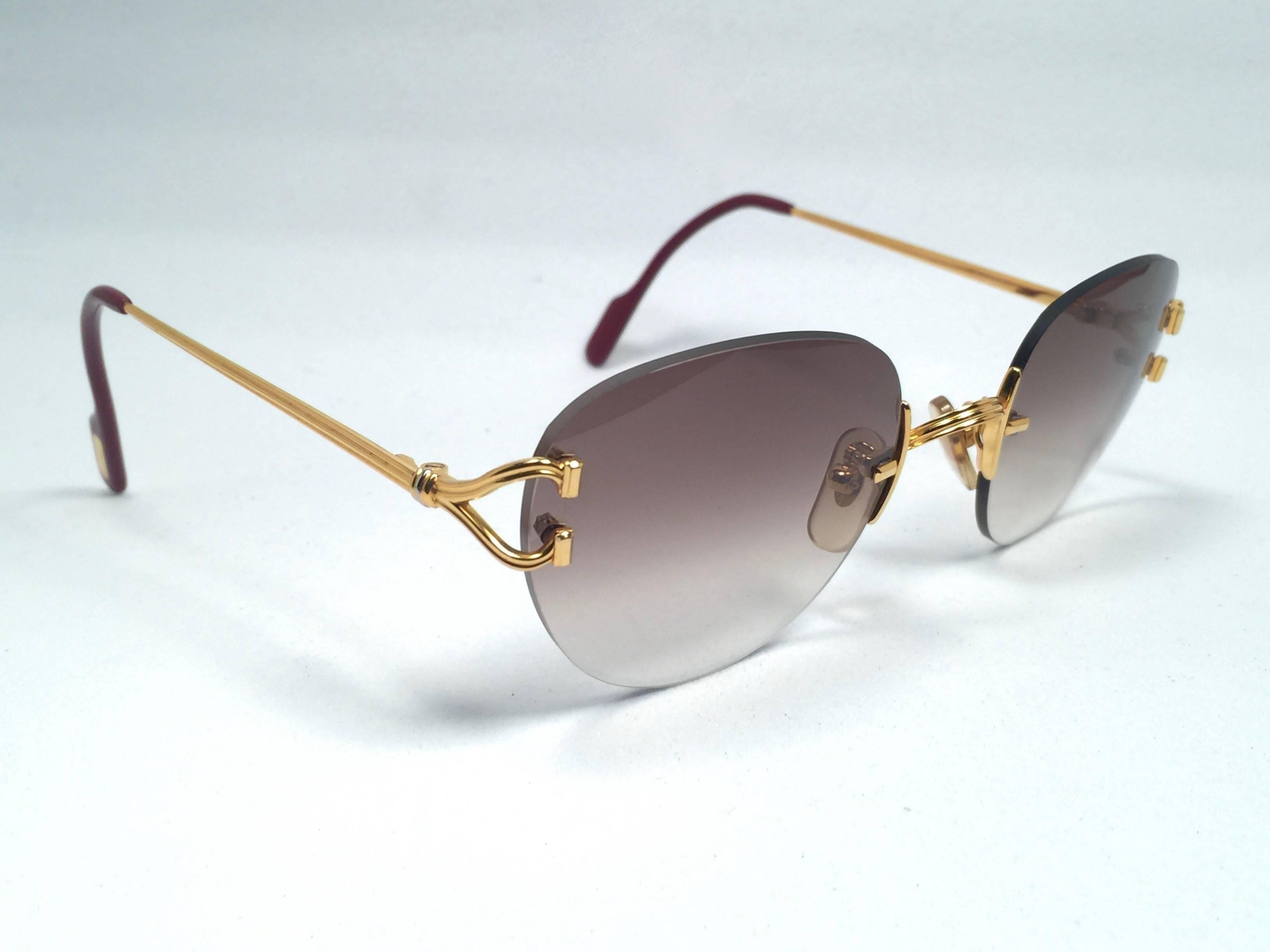 cartier panther glasses gold
