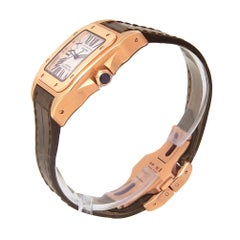 Cartier Santos 100 18 Karat Rose Gold Women's Watch Automatic W20108Y1