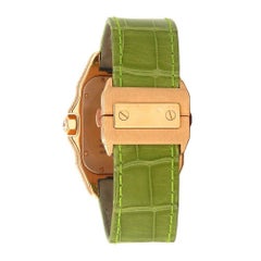 Cartier Santos 100 18 Karat Yellow Gold Automatic Men's Watch 2857