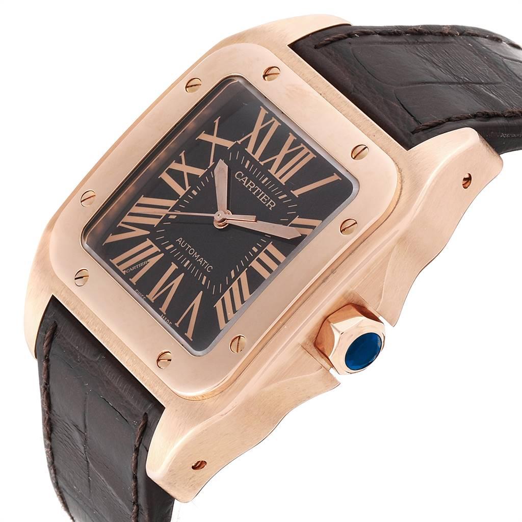 cartier santos rose gold