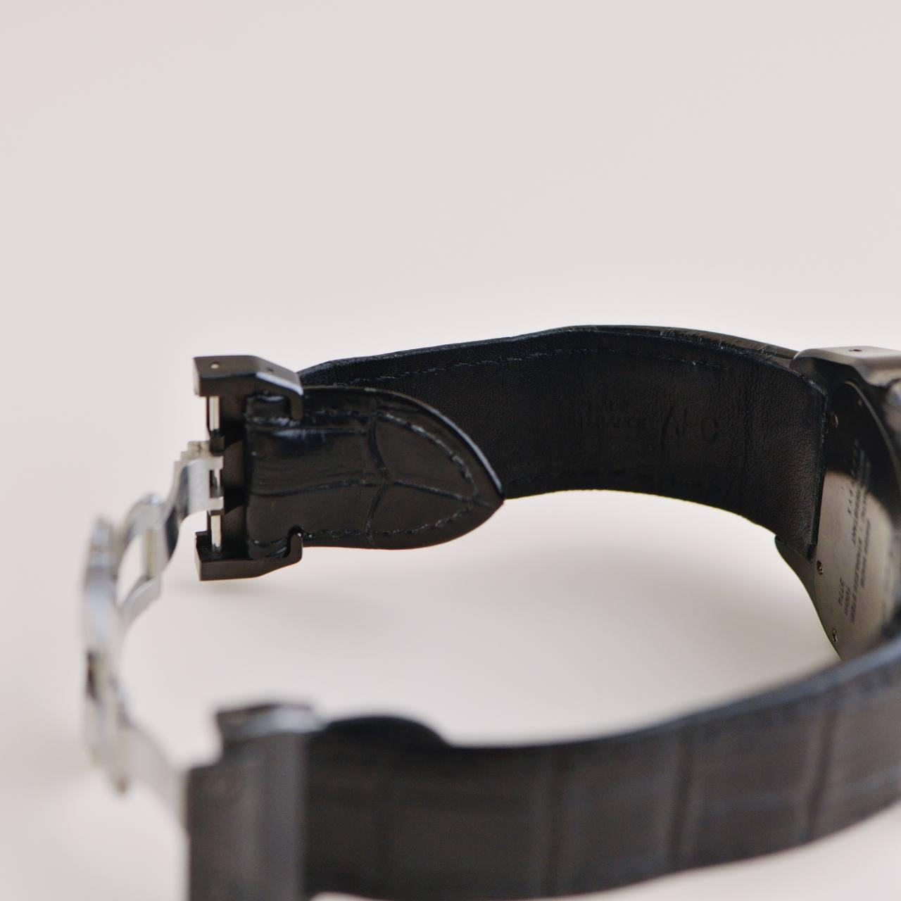 Cartier Santos 100 Carbon Automatikuhr großes Modell WSSA0006 4