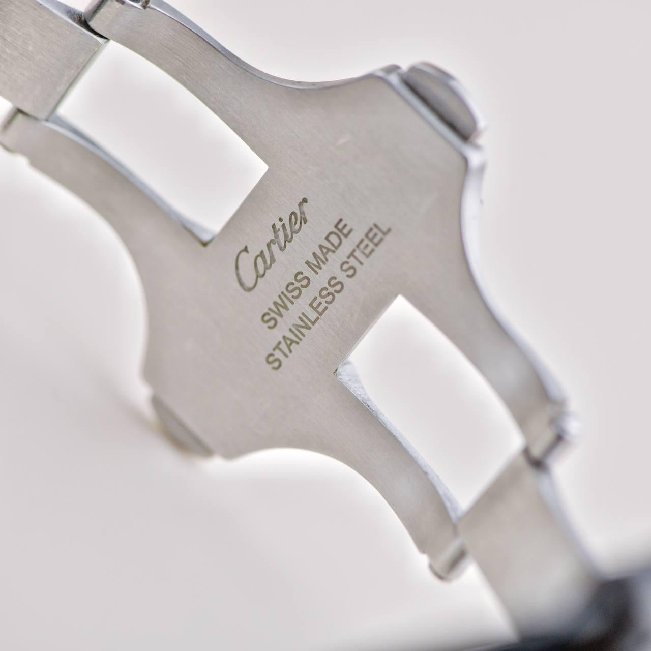 Cartier Santos 100 Carbon Automatikuhr großes Modell WSSA0006 5