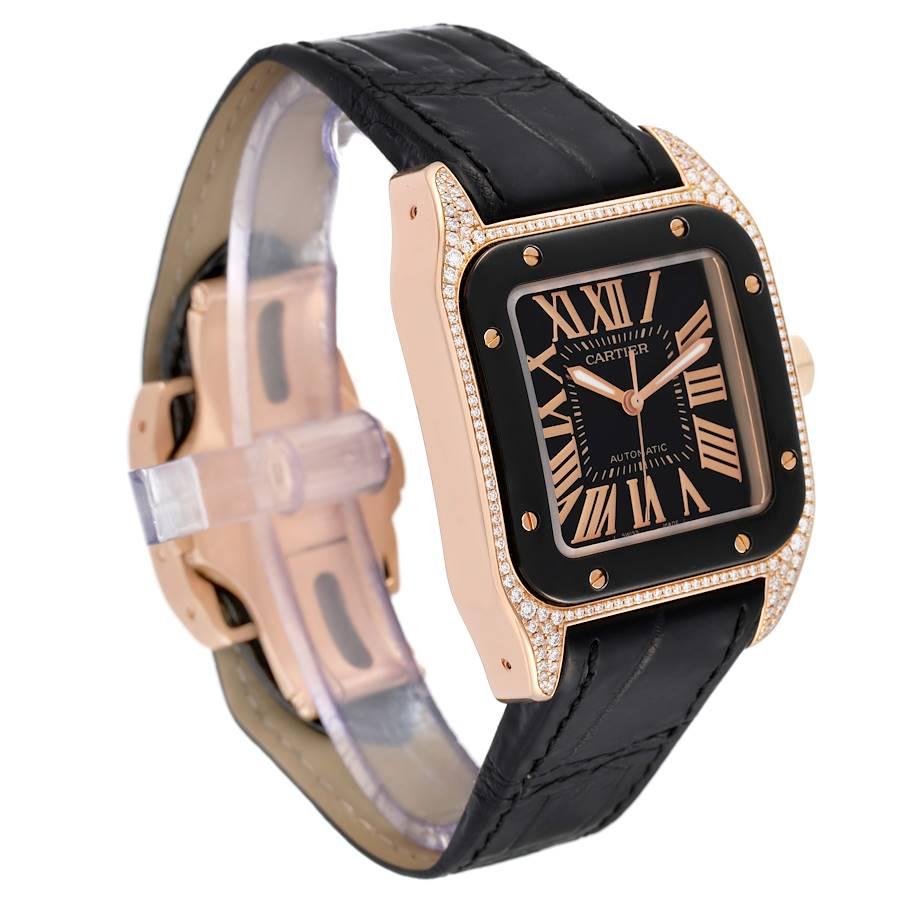 cartier diamond mens watch