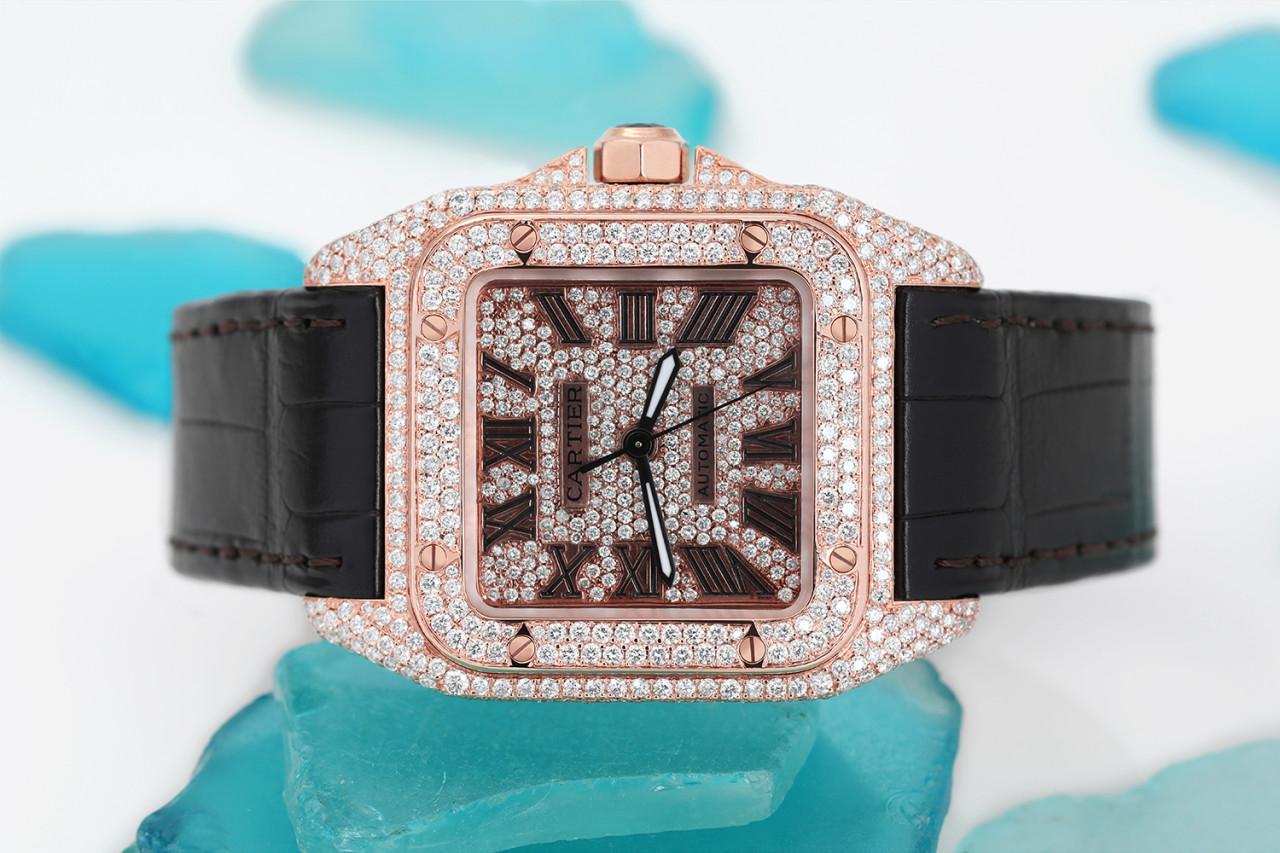 cartier diamant uhr herren