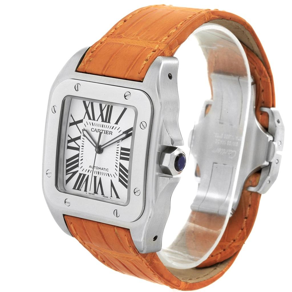 Cartier santos orange strap top
