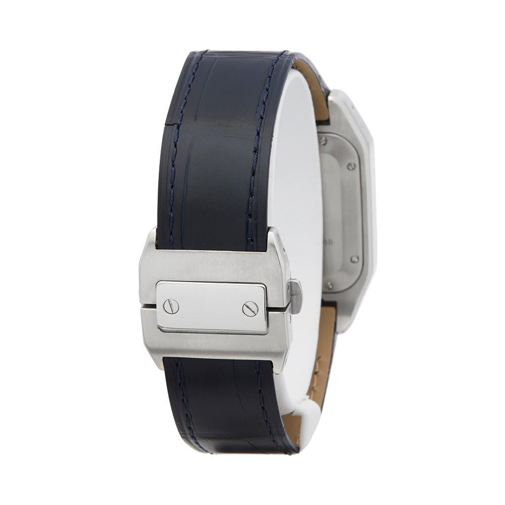 cartier santos 100 on wrist