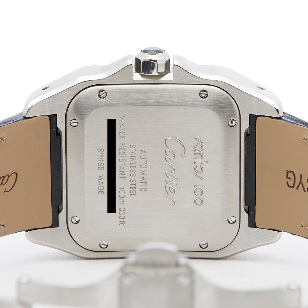 Cartier Santos 100 Stainless Steel 2878 In Excellent Condition In Bishop's Stortford, Hertfordshire