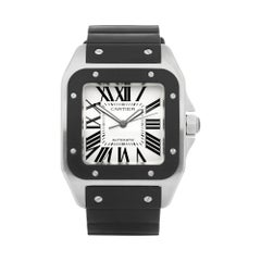 Cartier Santos 100 Acier inoxydable et caoutchouc 2656