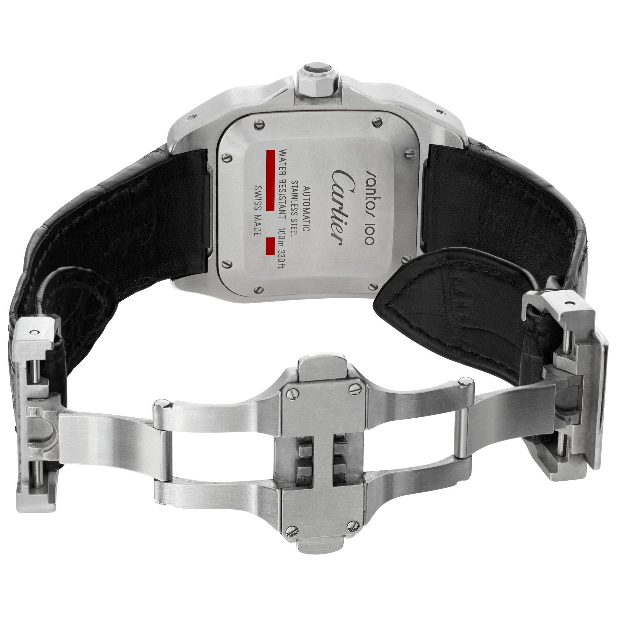 Women's or Men's Cartier Santos 100  stainless steel Automatic Wristwatch Ref  w20106x8